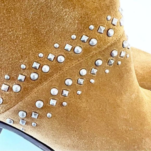 Lucky Brand Brown Suede Studded Ankle‎ Boot Latinia Size 9.5 Coastal Cowgirl - Picture 9 of 14